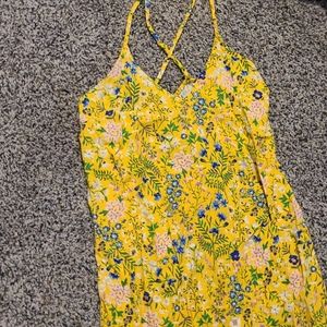 Yellow floral sundress